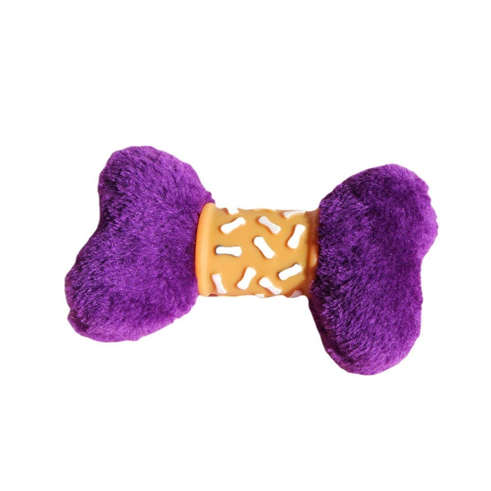 Pet Plush Vinyl Bone Bite Sound Toy