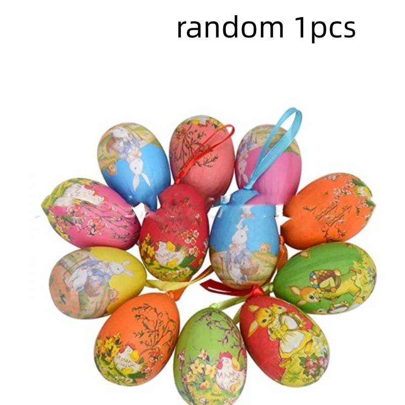 Easter Foam Painted Paper Egg Party Decoration